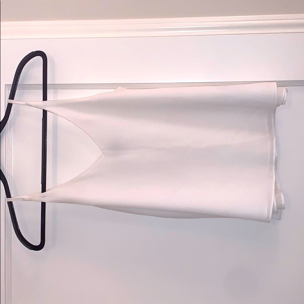 New White Topshop sleeveless blouse